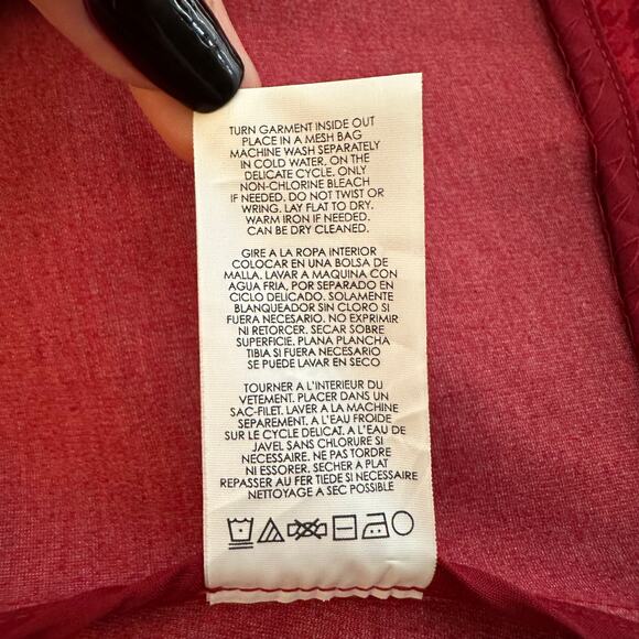 Cabi Red Houndstooth Trench Coat - Picture 13 of 15